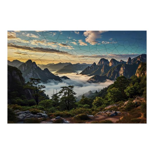 Het web over de bergen perfect poster (Voorkant)