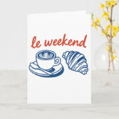 het weekend Frans Kaart (Gele Bloem)