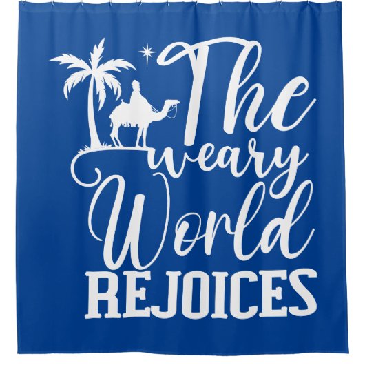 Het weelderige wereldrede douchegordijn (Voorkant)