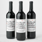 Het weer buiten is angstaanjagend Kerstmis Wijn Etiket (Flessen)