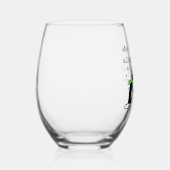 Het weer buiten is angstaanjagend, wijn is heerlij wijnglas zonder voet (Rechts)