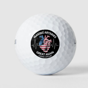 Het weer groot maken van slagaders Hartkatheterisa Golfballen