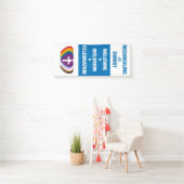 Het weer in elkaar brengen van de banner van de Ch (Insitu)