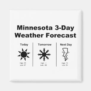 Het weer in Minnesota Magneet
