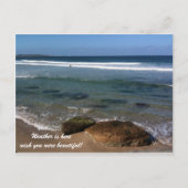 Het weer is hier wens u mooi was! briefkaart (Voorkant)