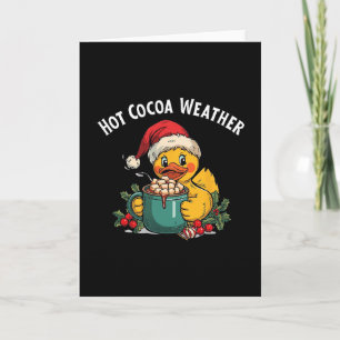 Het weer is perfect voor een warme chocolade cruis kaart