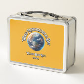 Het weer rust nooit. Wereld Meteorologische Dag. (Achterkant)