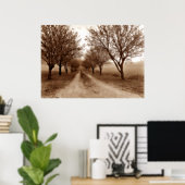 Het Weg van de boom aan Nergens Poster (Thuiskantoor)