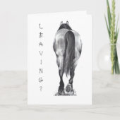 Het weggaan? Uiteinde van het paard, die het Kaart (Voorkant)