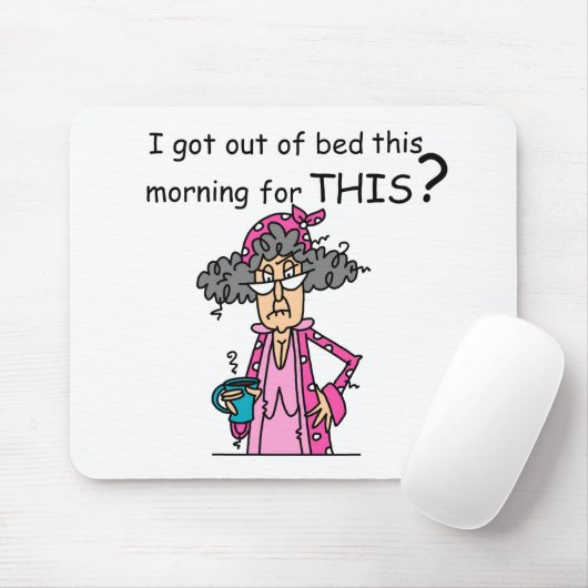 Het weggaan van de Humor van het Bed Muismat (Met muis)