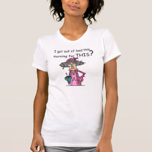 Het weggaan van de Humor van het Bed T-shirt