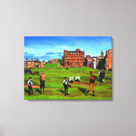 Het weggat bij Saint Andrews Canvas Afdruk
