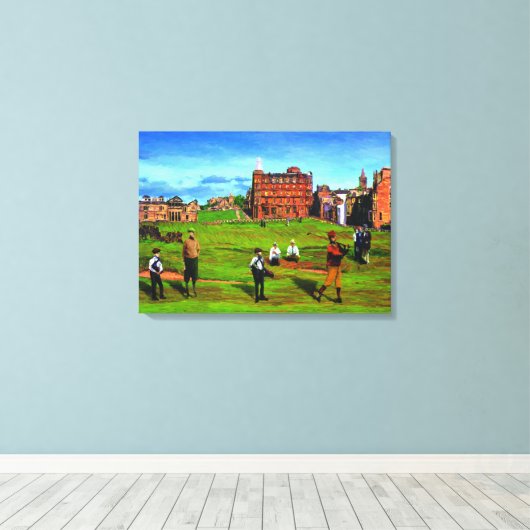 Het weggat bij Saint Andrews Canvas Afdruk (Insitu (Houten vloer))