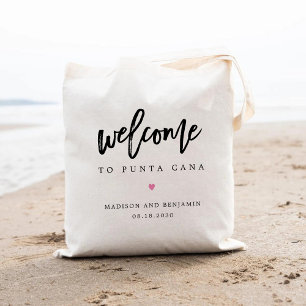 Het Welkome EDITABLE KLOR van het huwelijk borreld Tote Bag