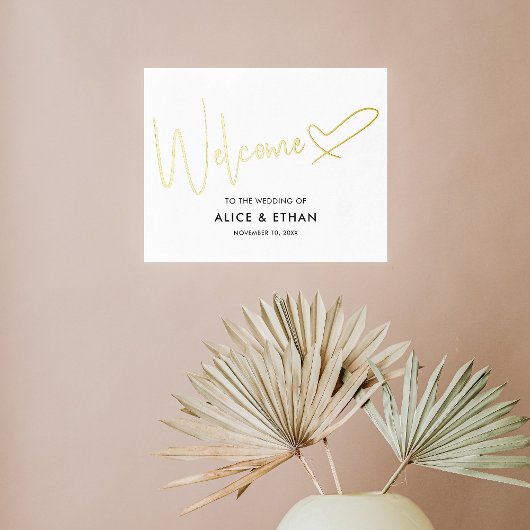 Het welkome Hart van het Manuscript van de Handtek Folie Afdrukken