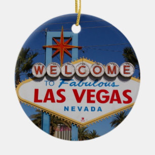 Het Welkome Teken van Las Vegas Keramisch Ornament