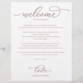 Het Welkomstboek van het Weekend van de bruiloft C (Voorkant)