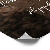 Het welkomstbord van de bruiloft gepersonaliseerd  poster (Hoek)