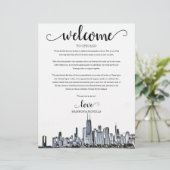 Het Welkomstreisroute van Chicago Wedding Weekend (Staand voorkant)