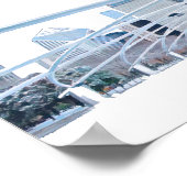 Het Welkomstteken van Chicago Skyline Wedding Poster (Hoek)