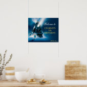 Het welkomstteken van de Poolse Express Pajama op  Poster (Keuken)