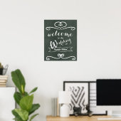 Het Welkomstteken van het creëer Eigen Weddenschap Poster (Thuiskantoor)