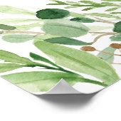 Het Welkomstteken van het Floral Wedding van het W Poster (Hoek)