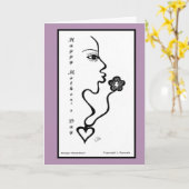 Het Wenskaart de "Wens van het moederdag van de Kaart (Gele Bloem)