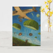 Het wenskaart eert de Veteranen van elk van Kaart (Gele Bloem)