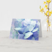 Het wenskaart lavendel-Blauw Hydra van de Kaart (Gele Bloem)