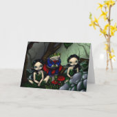 Het Wenskaart "The Handsome Frog" Kaart (Gele Bloem)