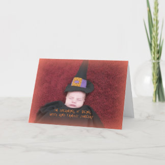 Het Wenskaart van 1st Halloween van de baby Kaart