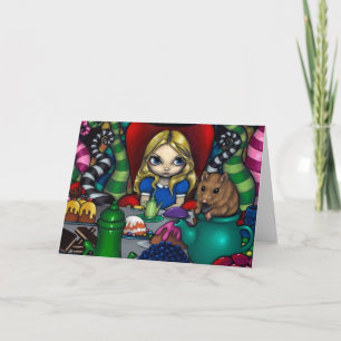 Het Wenskaart van Alice and the Dormouse Kaart