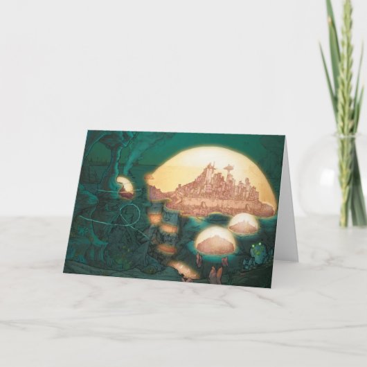 Het Wenskaart van Atlantis Kaart (Voorkant)