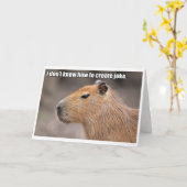 Het wenskaart van Capybara van Unfunny Kaart (Gele Bloem)