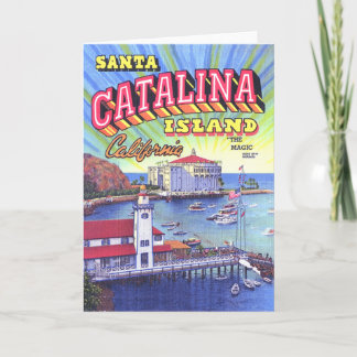 Het Wenskaart van Catalina Island Kaart