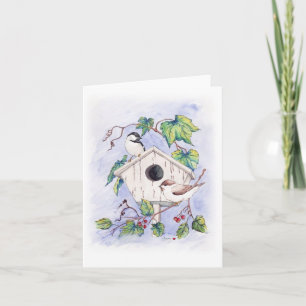 Het Wenskaart van Chickadee (Spatie binnen) Kaart