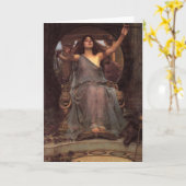 Het Wenskaart van Circe van Waterhouse Kaart (Gele Bloem)