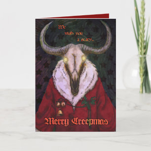 Het Wenskaart van Creepmas Feestdagen Kaart