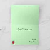 Het Wenskaart van de aardbei Kaart (Binnen)