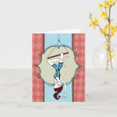 Het wenskaart van de acrobaat kaart (Gele Bloem)