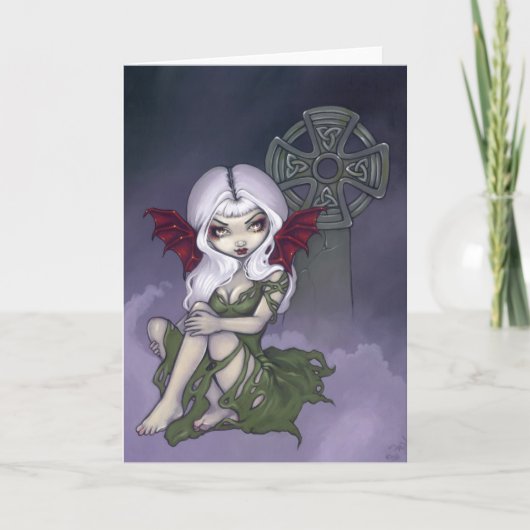 Het Wenskaart van de begraafplaats "van de Mist" Kaart (Voorkant)