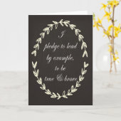 Het wenskaart van de Belofte Kaart (Gele Bloem)