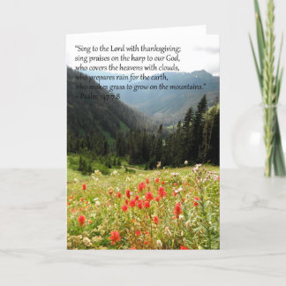 Het wenskaart van de berg kaart