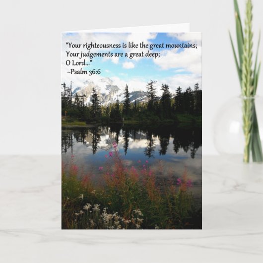 Het wenskaart van de berg kaart (Voorkant)