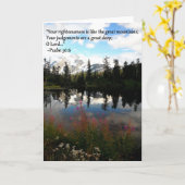 Het wenskaart van de berg kaart (Gele Bloem)