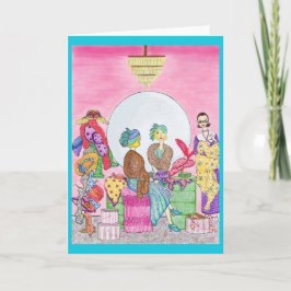 Het wenskaart van de Boutique van Parijs van de Kaart