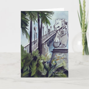 Het Wenskaart van de "brug van Leeuwen" Kaart