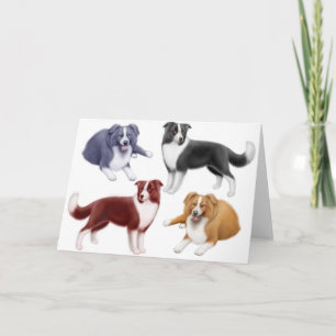Het Wenskaart van de Collies van de grens Kaart