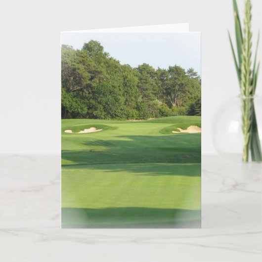 Het Wenskaart van de Cursus van het golf Kaart (Voorkant)